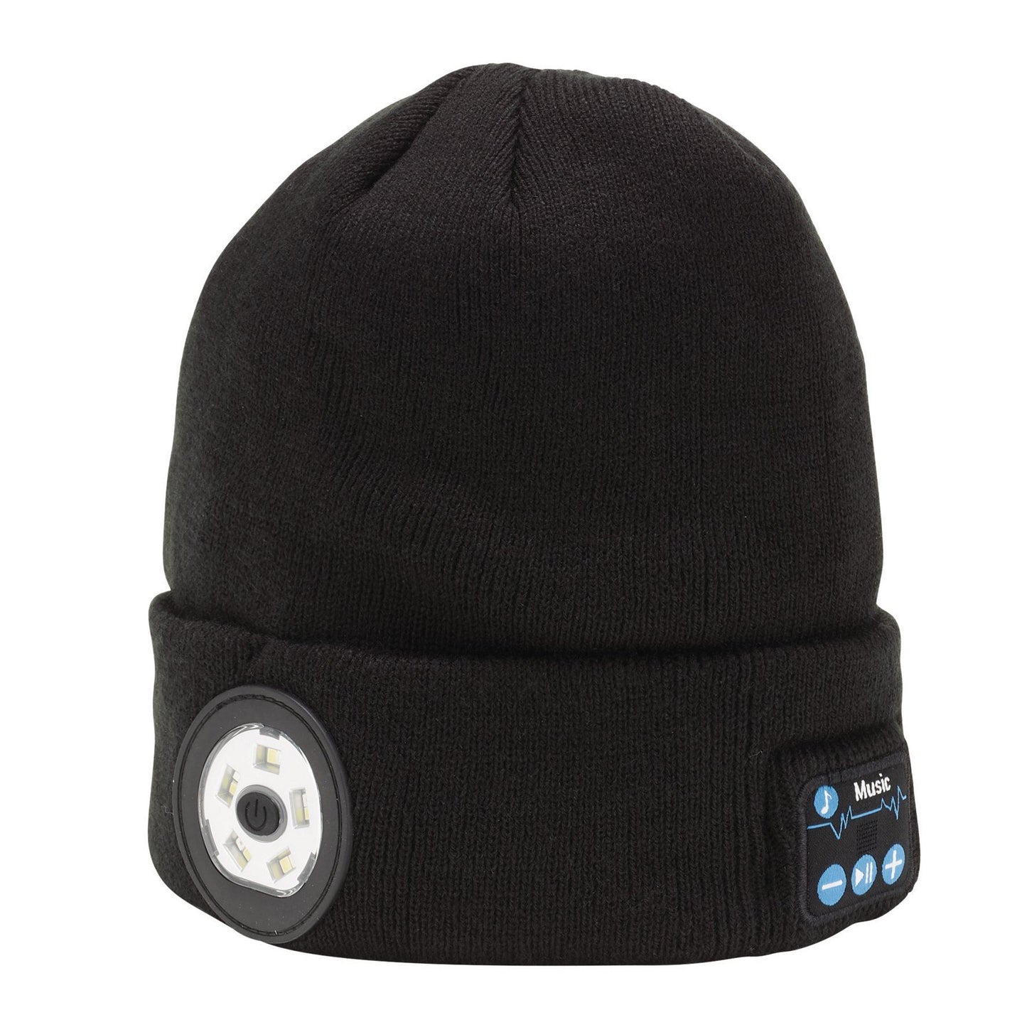 Draper Beanie Torch&Headphones Black BT-HPB - 28346