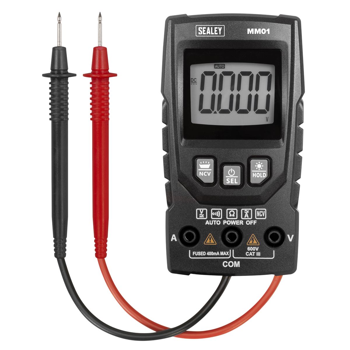 Sealey Auto-Ranging Digital Multimeter 6-Function MM01