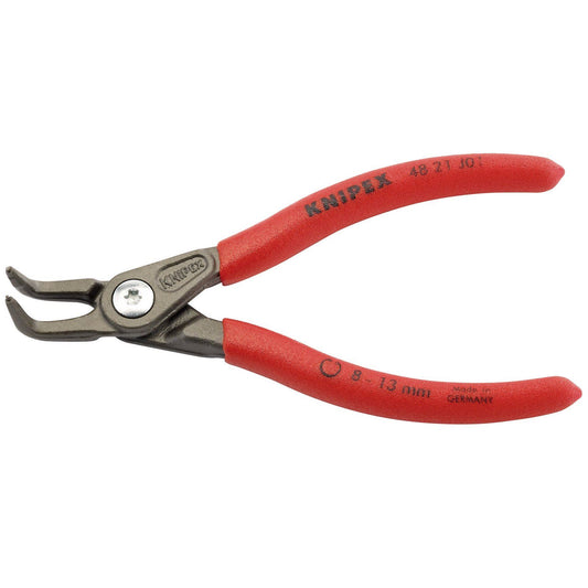 Knipex 48 21 J01 130mm 90 deg Internal Straight Tip Circlip Pliers 8 - 13mm - 75082