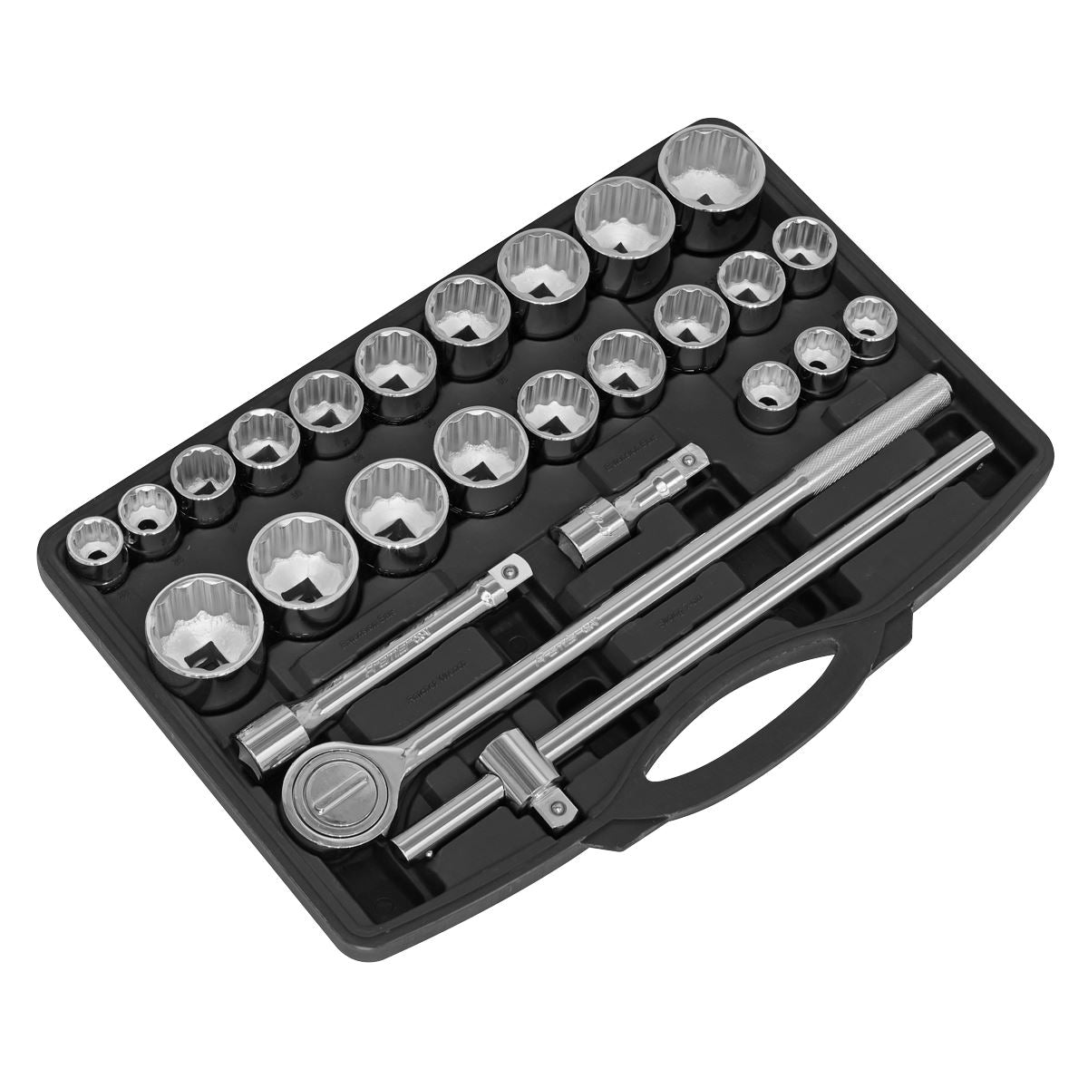 Sealey Socket Set 26pc 3/4"Sq Drive 12-point WallDrive-DuoMetric AK2582