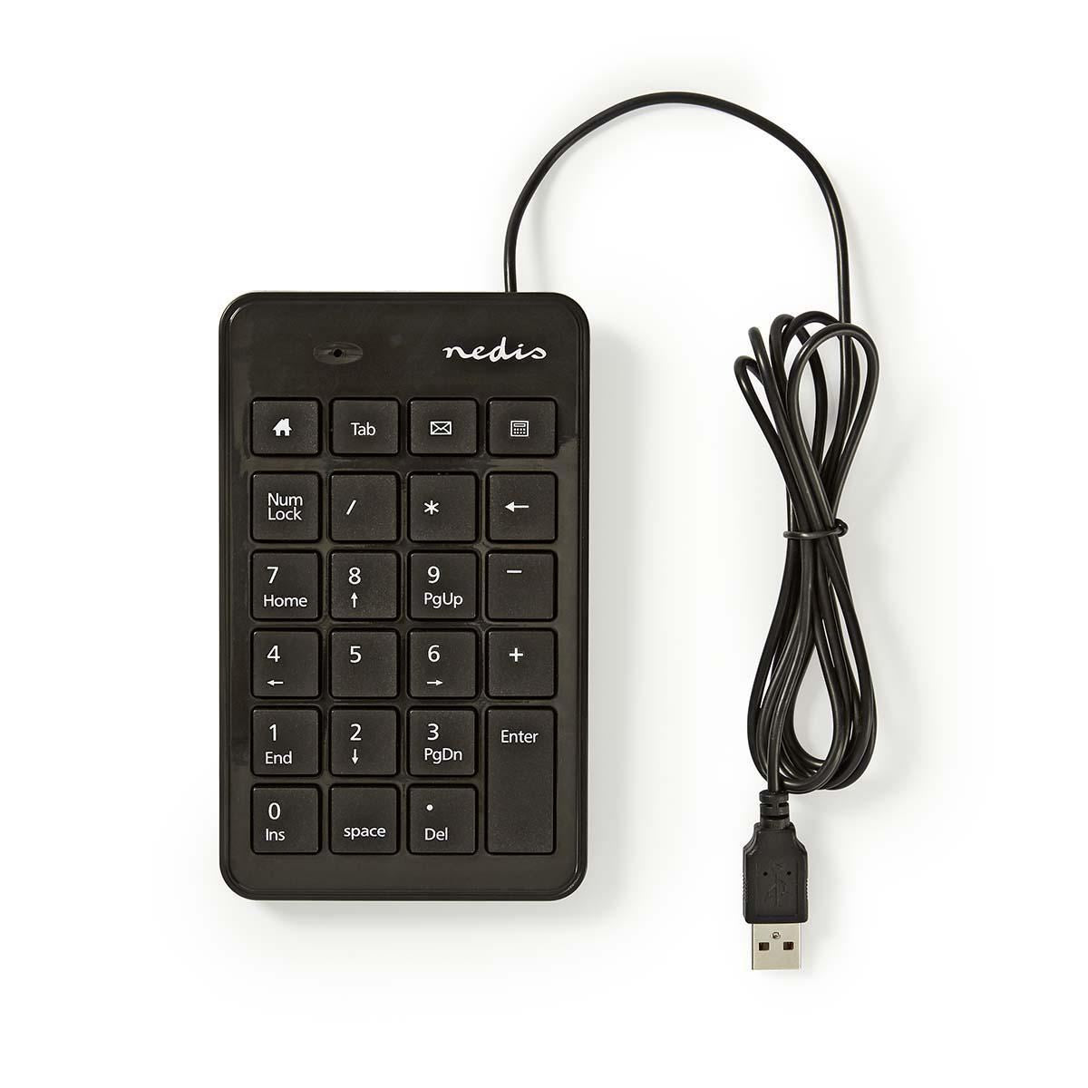 Nedis Wired Numeric Keypad USB Black KBNM100BK