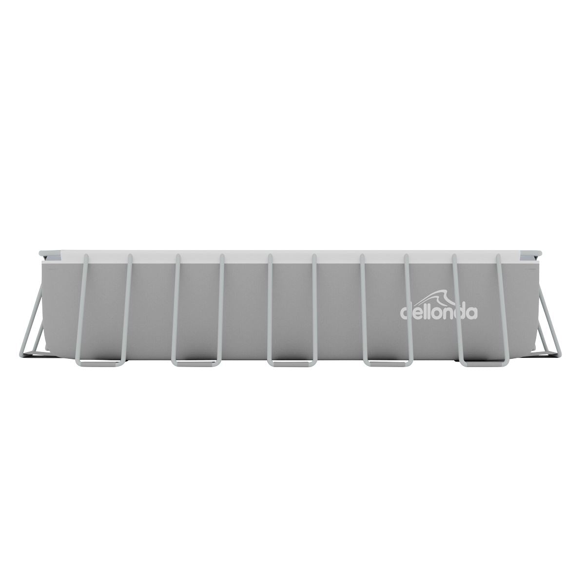Dellonda 21ft Deluxe Rectangular Swimming Pool, Step Ladder Pool & Ground Covers