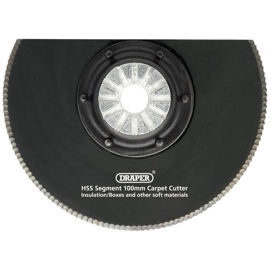 Draper HSS Segment Carpet Cutter 100mm Diameter - 26809