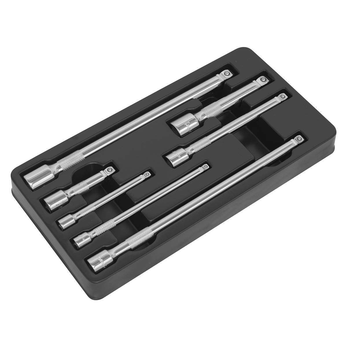 Sealey Wobble/Rigid Extension Bar Set 7pc 1/4", 3/8" & 1/2"Sq Drive AK770