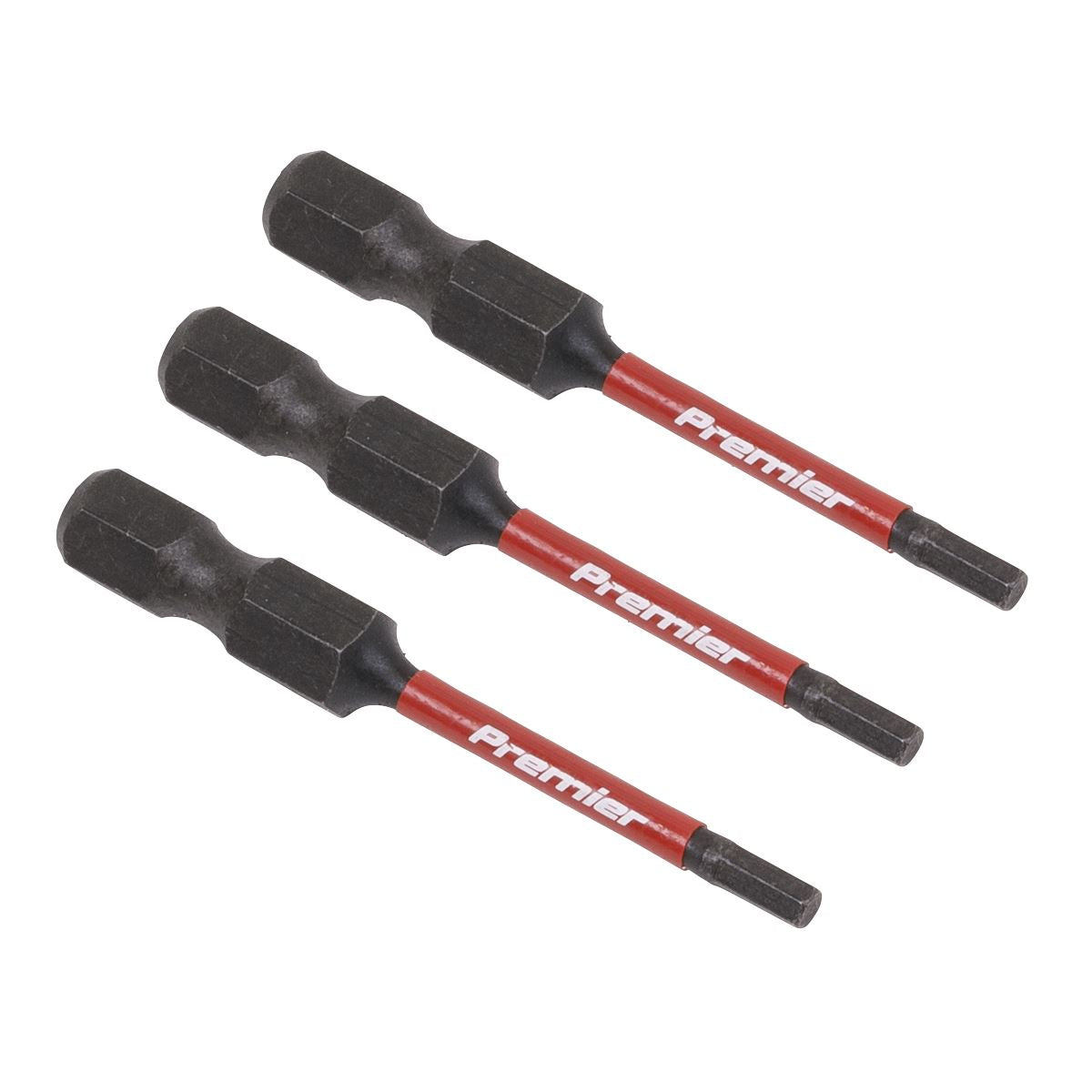 Premier Hex 2.5mm Impact Power Tool Bits 50mm - 3pc AK8235