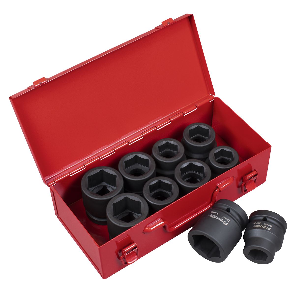 Sealey Impact Socket Set 10pc 1"Sq Drive Metric/Imperial AK688