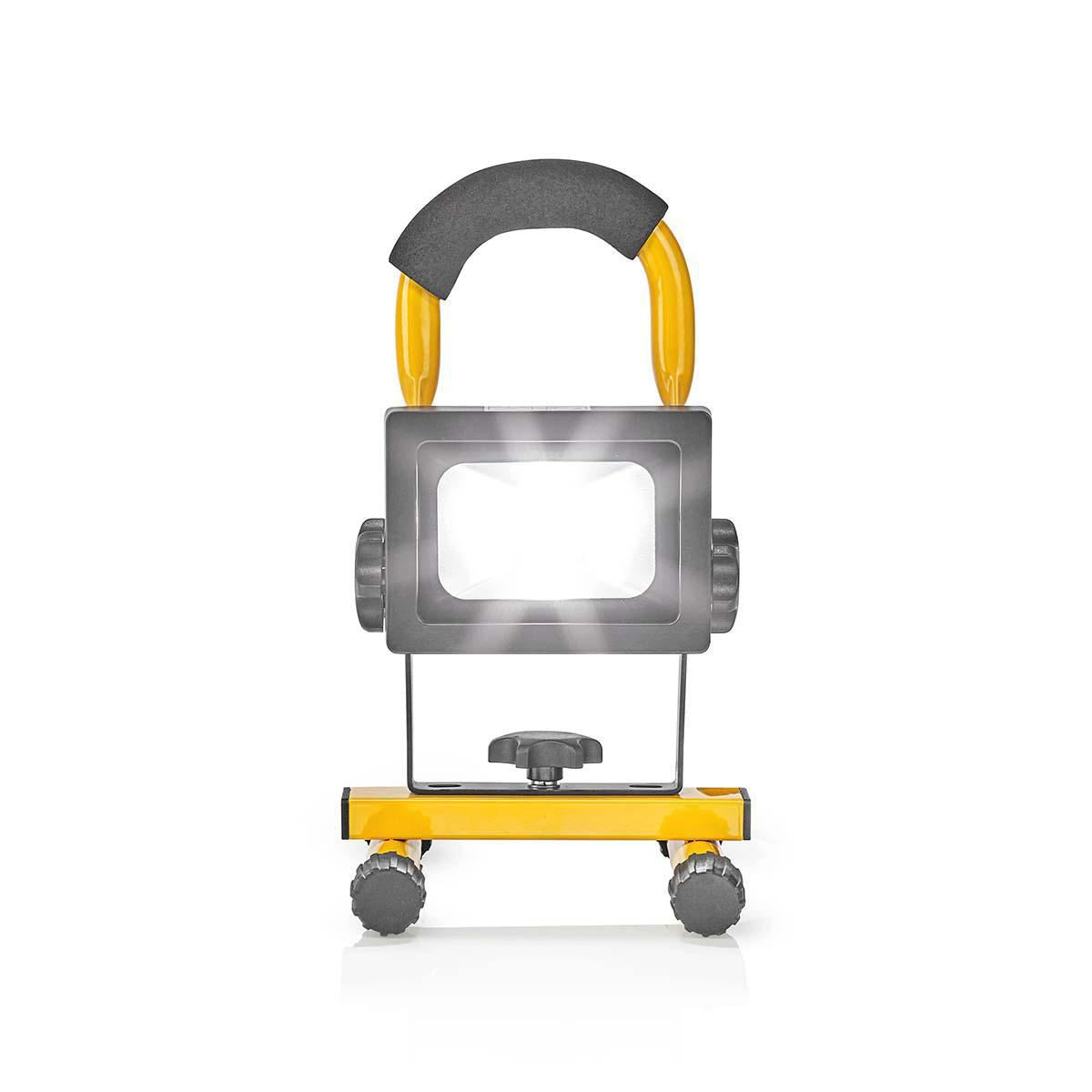 Nedis Mobile LED Floodlight 10W 700 lm Black/Yellow Worklight