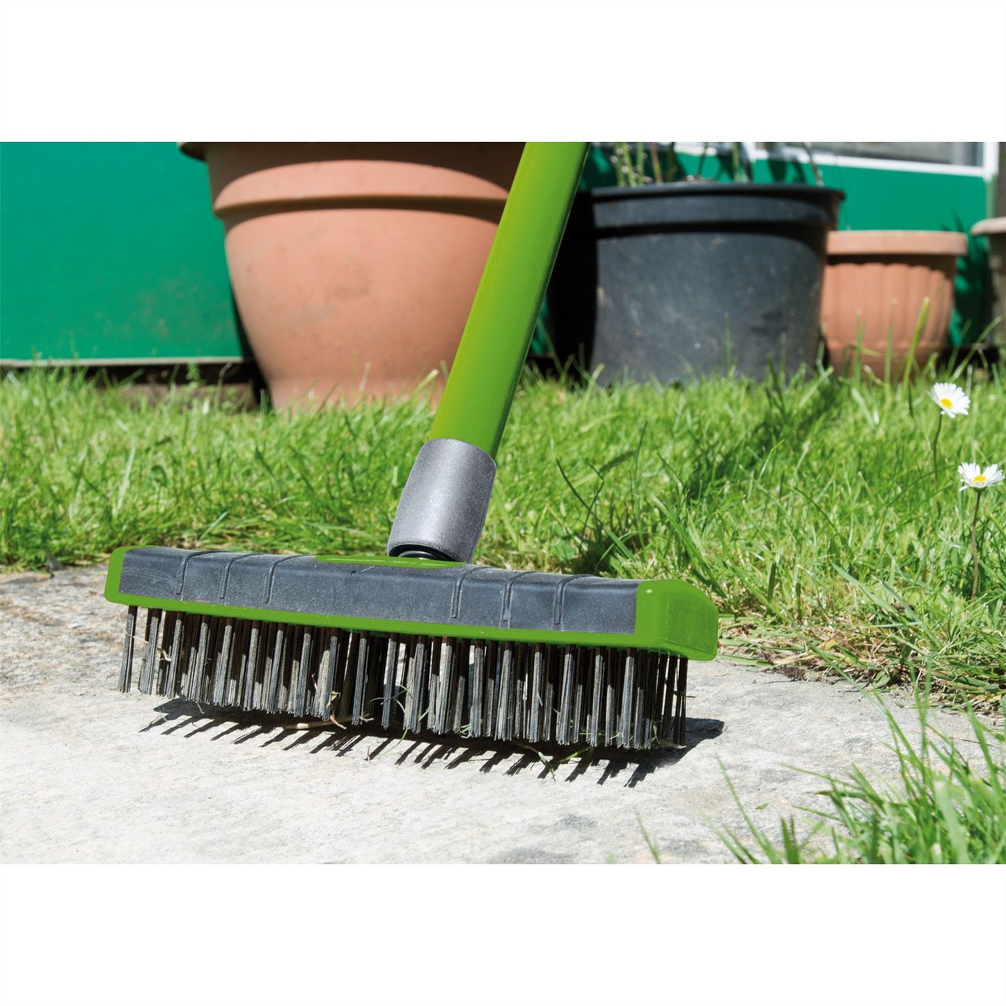 Draper Paving Brush Set with Twin Heads and Telescopic Handle - 58683