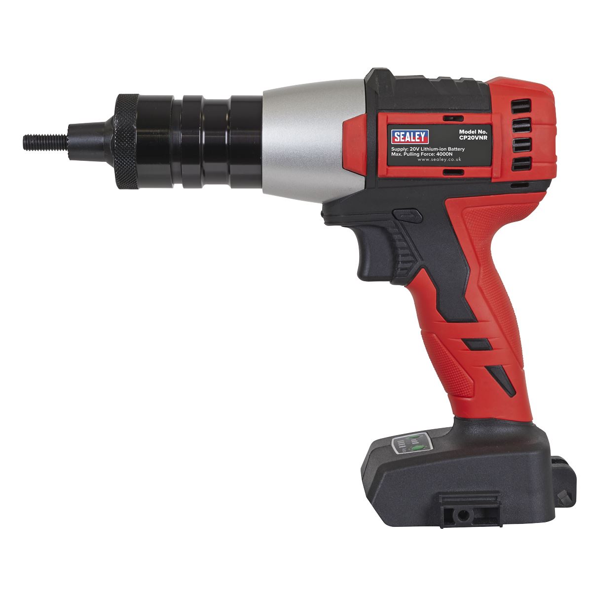 Sealey Brushless Cordless Nut Riveter 20V SV20 Series - Body Only CP20VNR