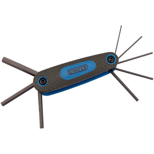 Draper 33834 Expert 8 Piece Metric Hexagon Key Set in Pocket Storage Holder