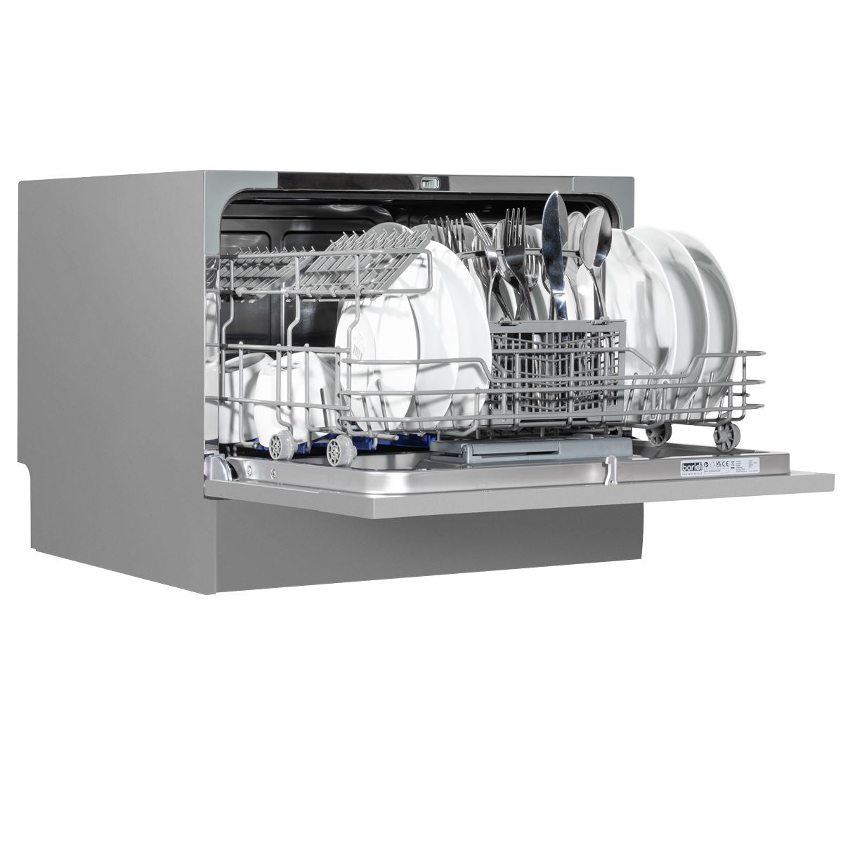 Baridi Compact Tabletop Dishwasher 6 Place Settings, 6 Programmes, Low Noise