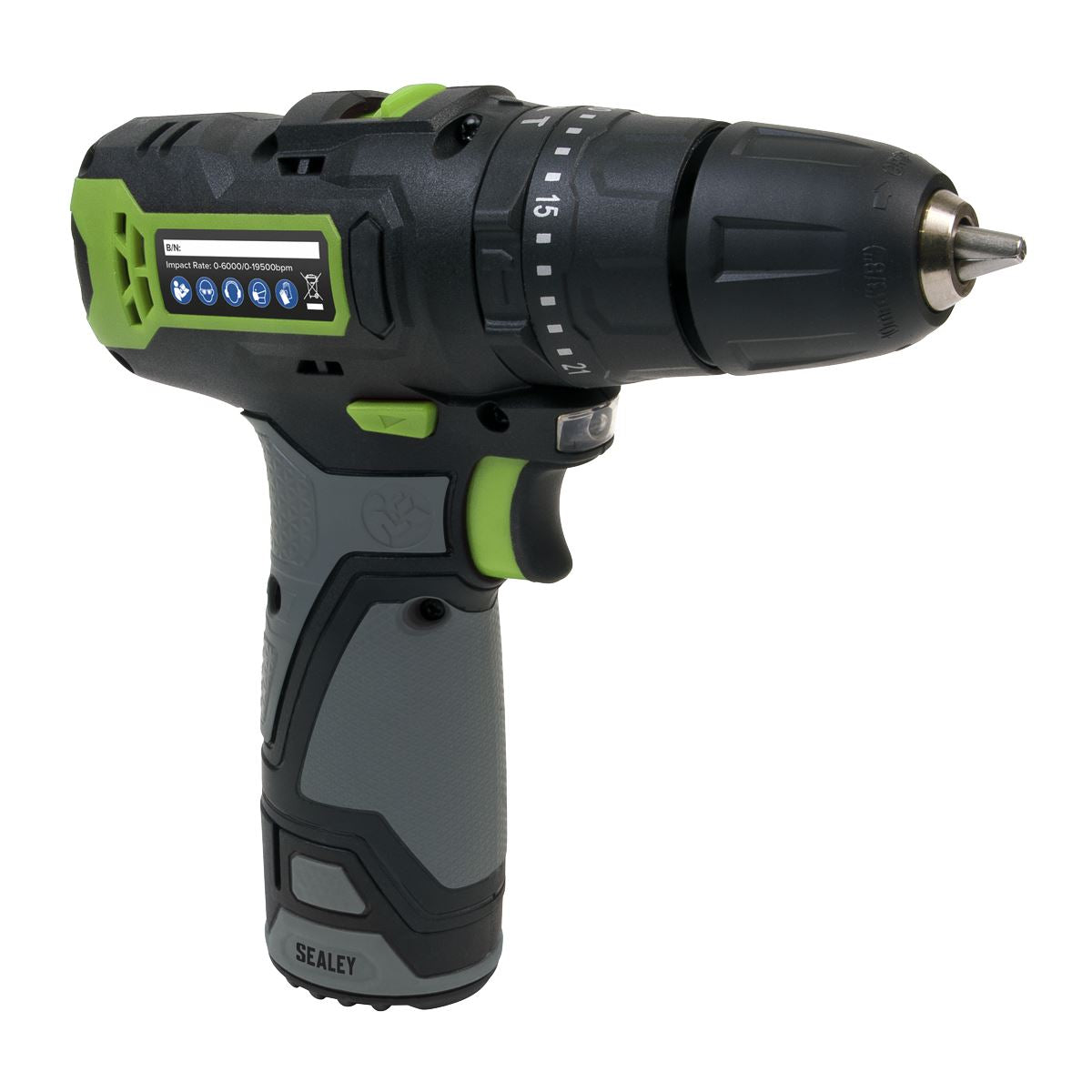 Sealey Cordless Hammer Drill/Driver 10mm 10.8V - Body Only CP108VDDBO
