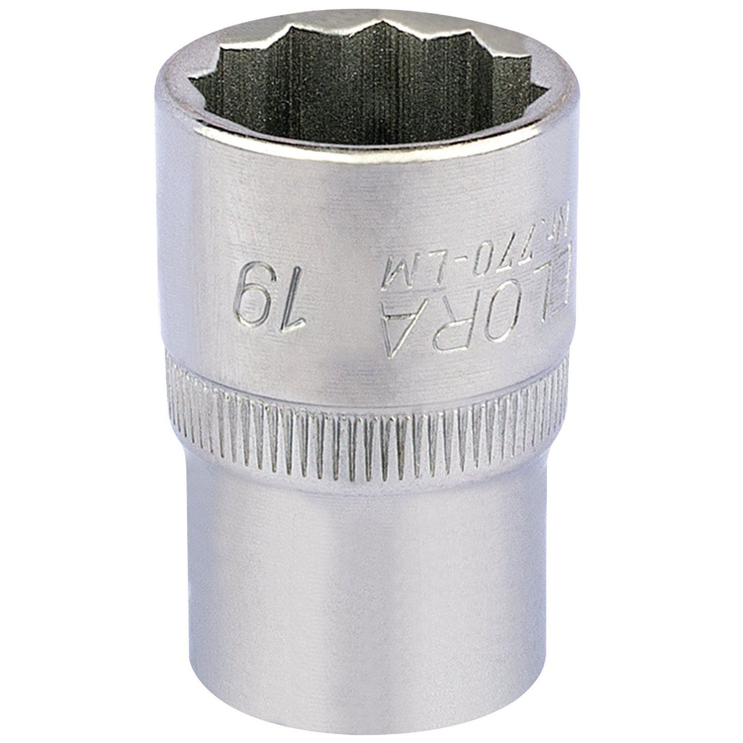 Draper 24640 19mm 1/2" Square Drive Elora Bi-Hexagon Socket