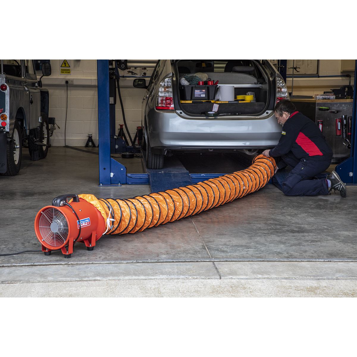 Sealey Portable Ventilator 250mm with 5m Ducting VEN250