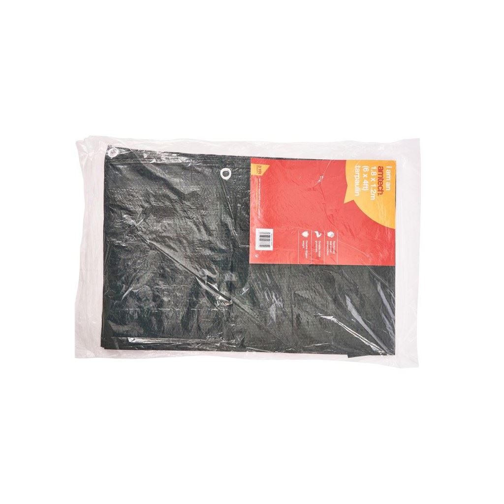 Green Heavy Duty 4x6ft Waterproof Tarpaulin Ground Sheet Light Weight Camping - S4905