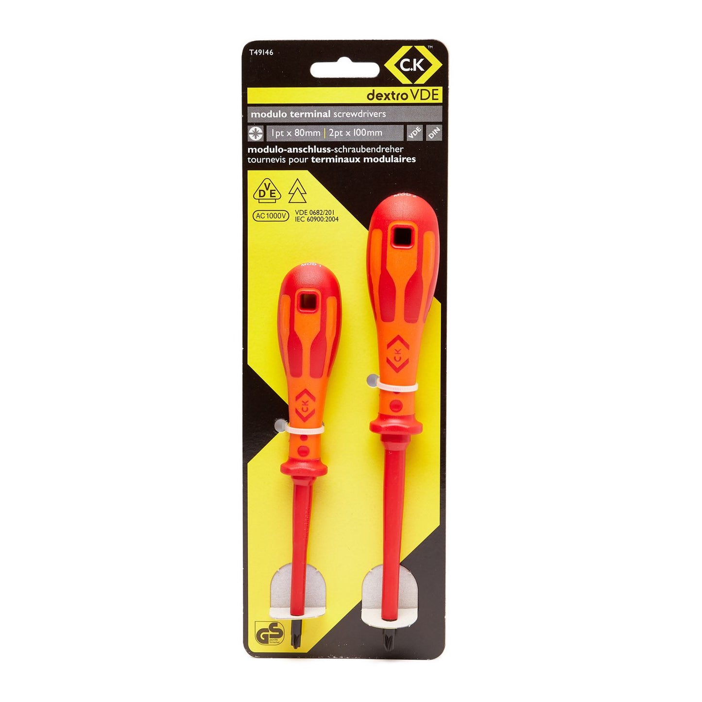 CK Tools DextroVDE Screwdriver MOD Set/2 T49146