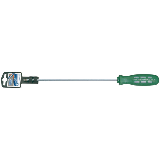Draper Expert No.2 x 250mm Long Reach Mechanics/Engineers PZ Type Screwdriver - 55509