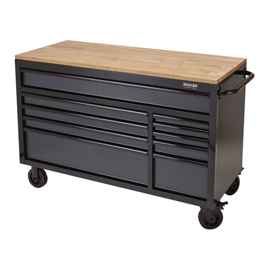 Draper 56" 10 Drawer Trolley Grey B100-56G - 08227