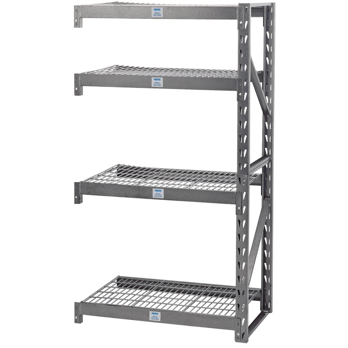 Draper 05231 MSUHD104E/PRO Expert Heavy Duty Steel 4 Shelving Extension Unit - 1
