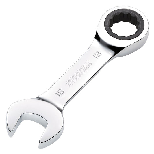 Draper 18mm Stubby Ratcheting Spanner 8230MMS