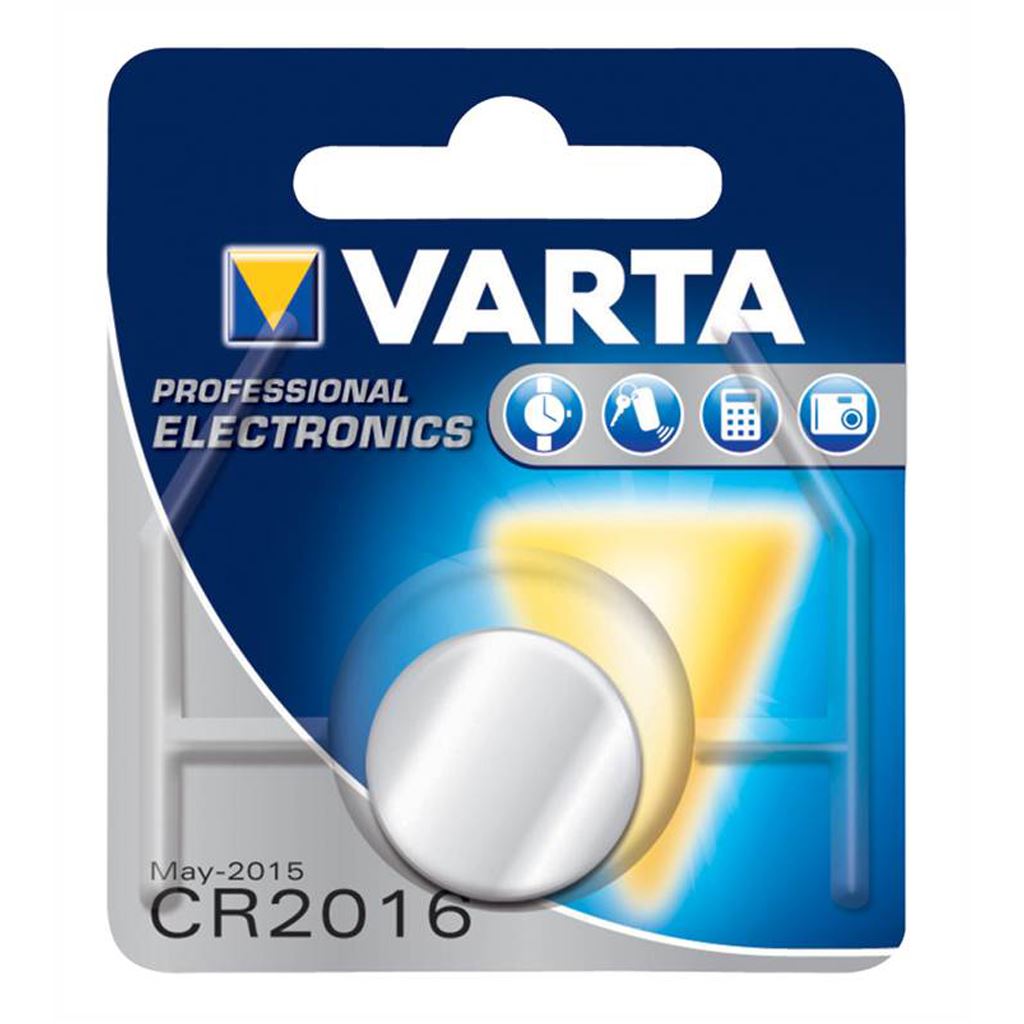 Varta 1x CR2016 Lithium Battery 3V 80mAh VARTA-CR2016
