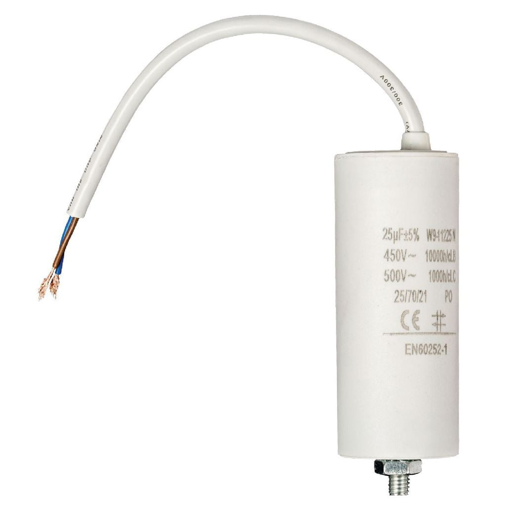 Fixapart 1x Capacitor 25.0uf / 450V + cable - W9-11225N