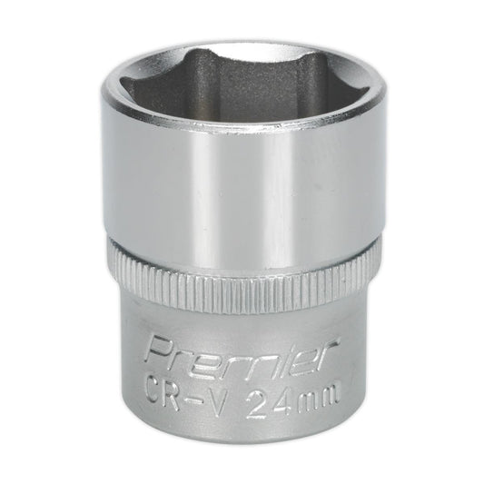 Sealey WallDrive Socket 24mm 1/2"Sq Drive S1224