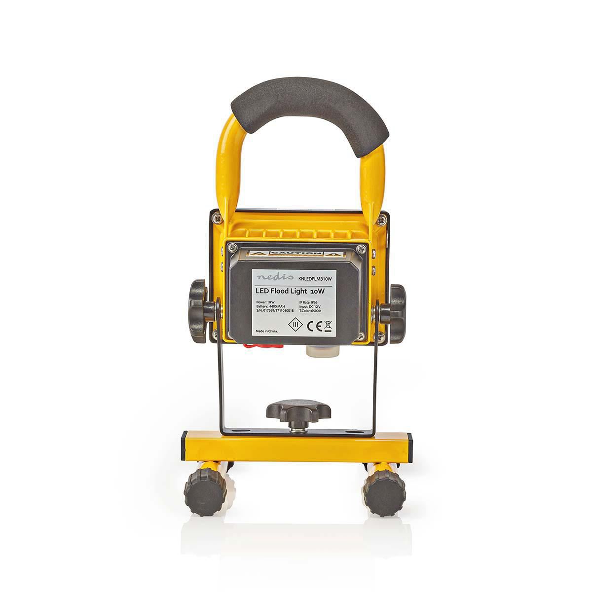 Nedis Mobile LED Floodlight 10W 700 lm Black/Yellow Worklight