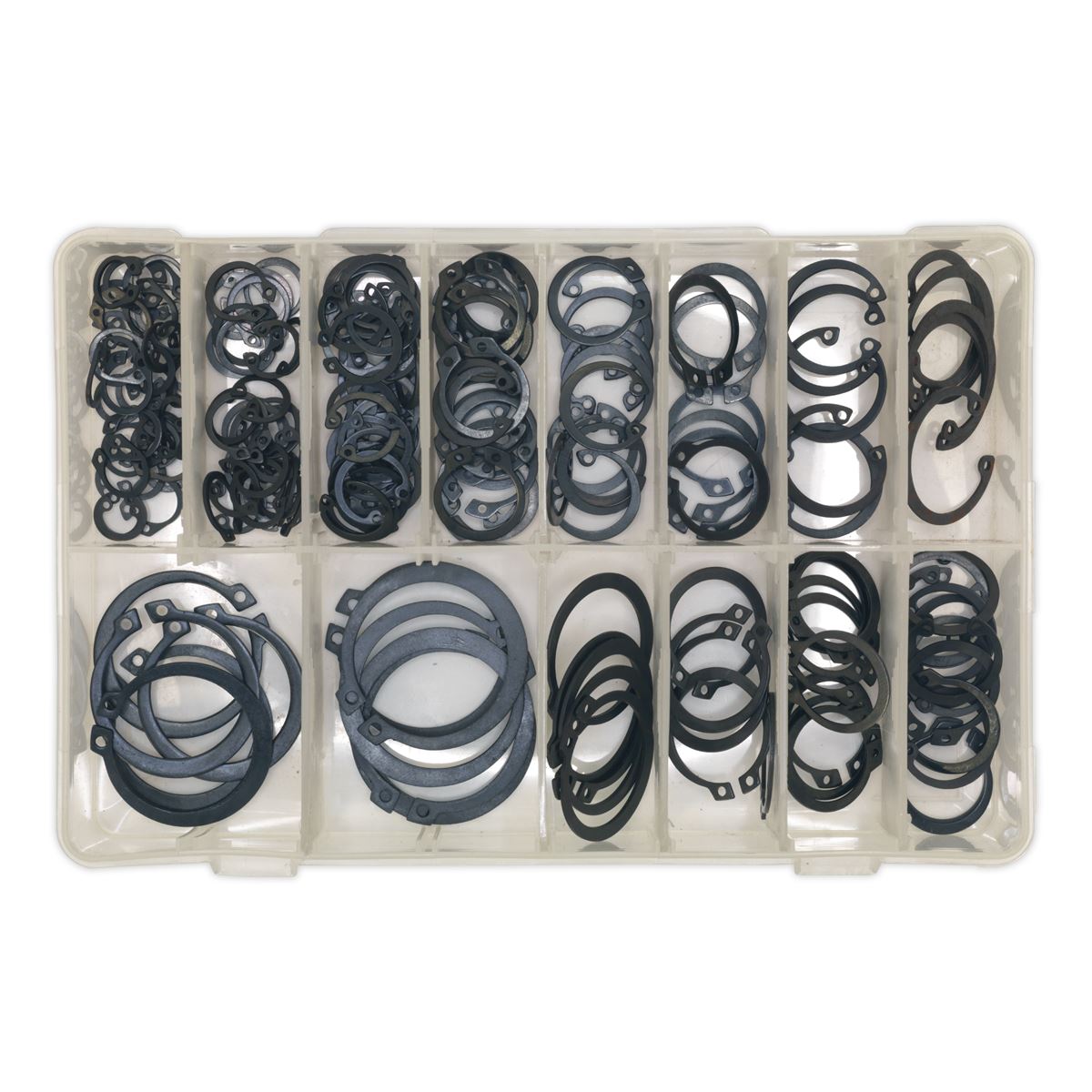 Sealey Circlip Assortment 200pc Internal & External Metric AB017CC