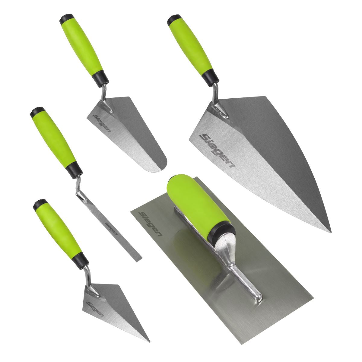Sealey Siegen Trowel Set with Soft Grip Handle 5pc S01300