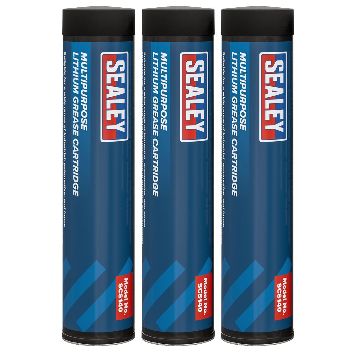 Sealey Multipurpose Lithium Grease Cartridge 85g - Pack of 3 SCS140