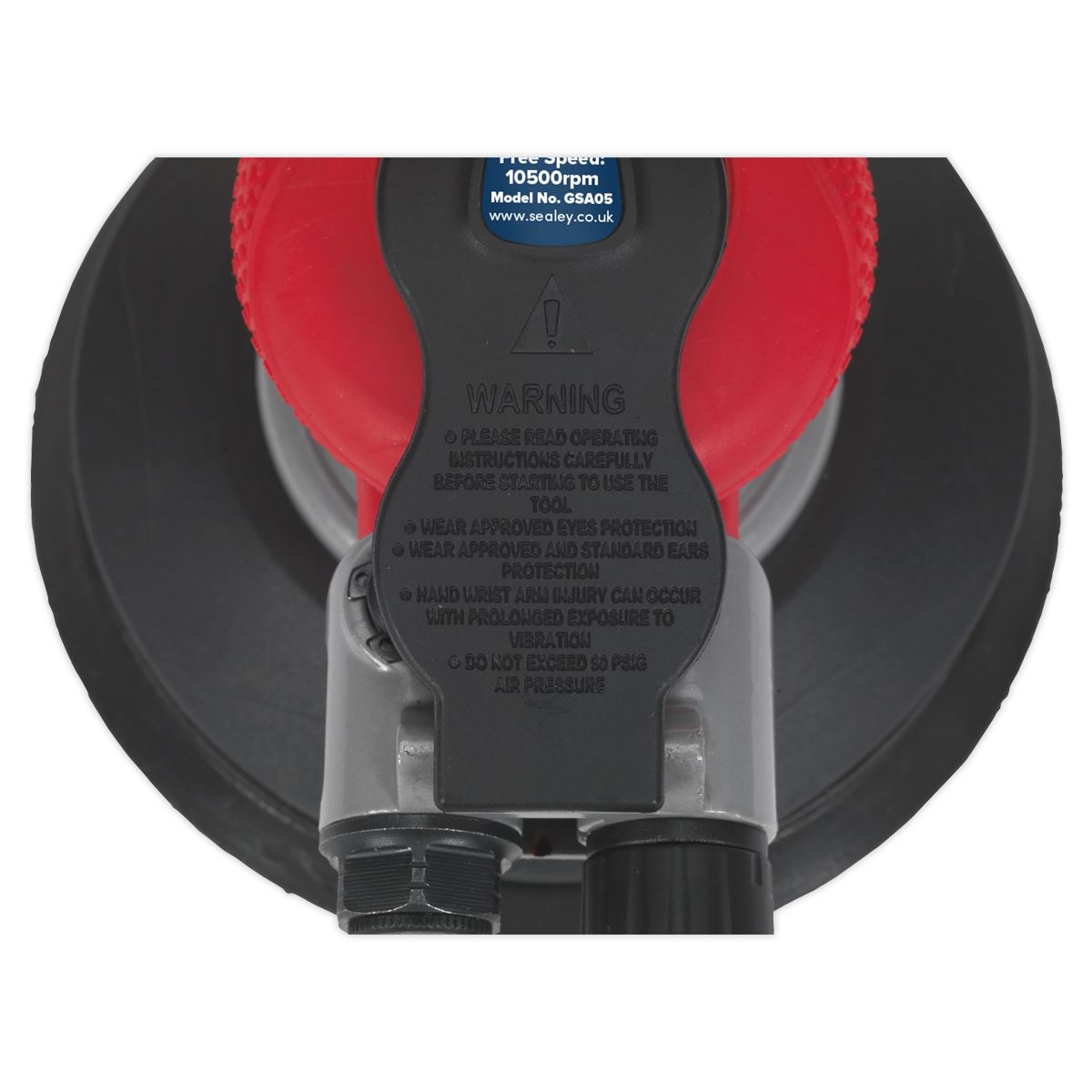 Sealey Air Palm Random Orbital Sander 150mm Dust-Free GSA05