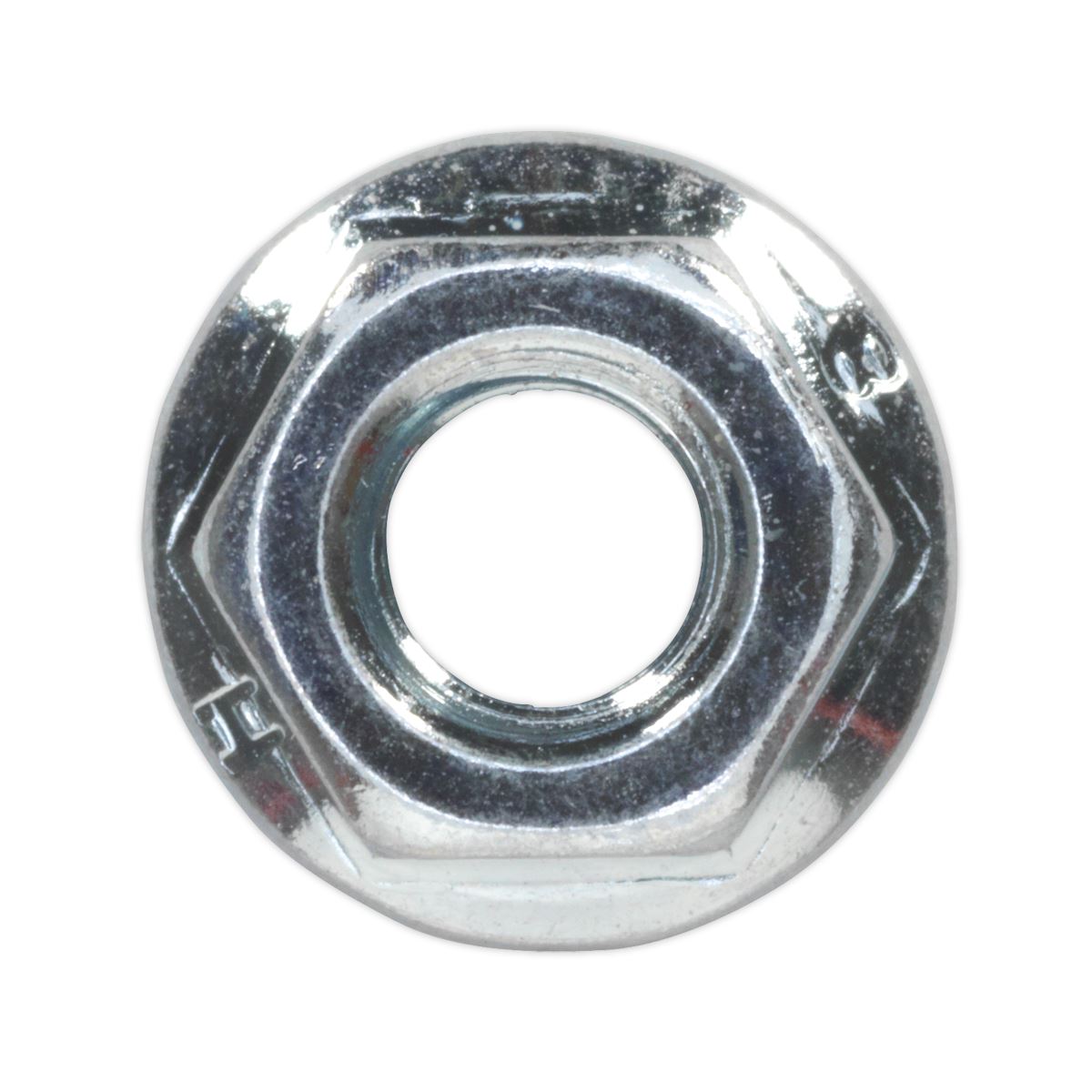 Sealey Flange Nut Serrated M6 Zinc Pack of 100 FN6
