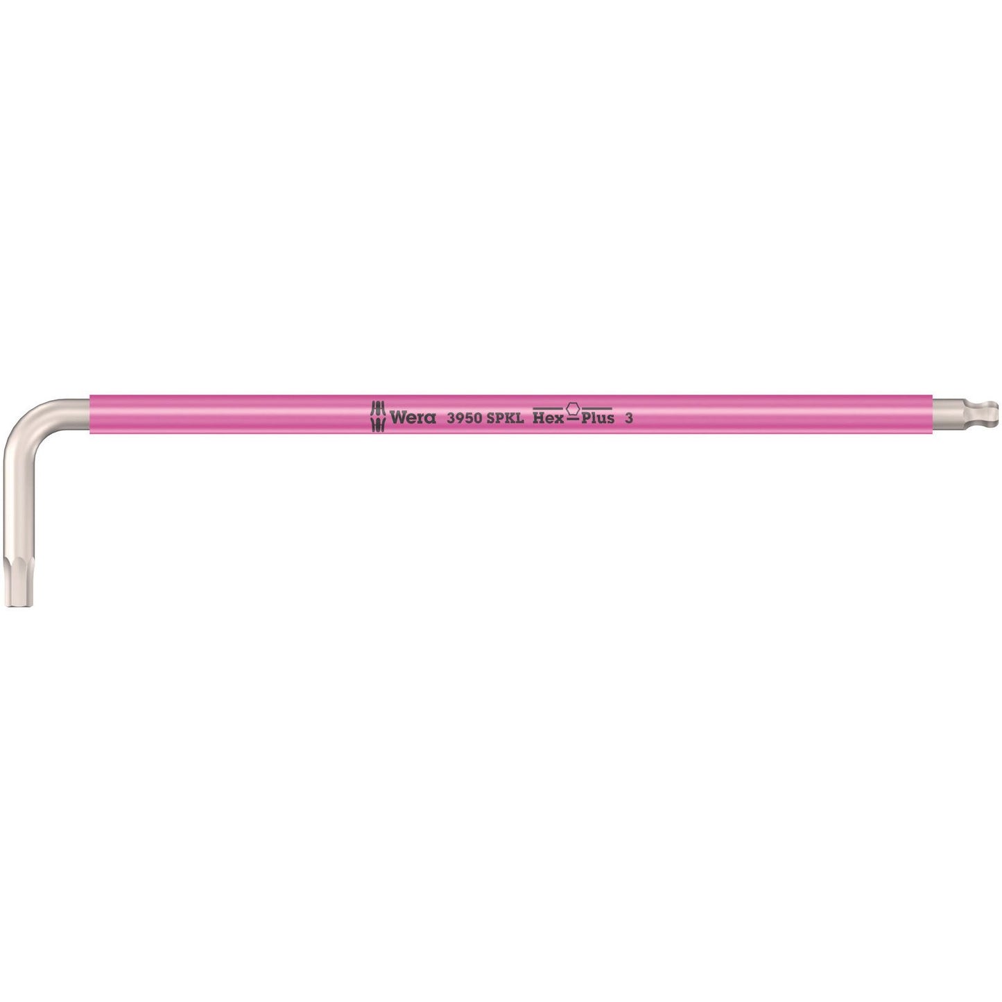 Wera 3950Spkl Multicolour Hex Key 3.0/123 Long Ballend Stainless 022663