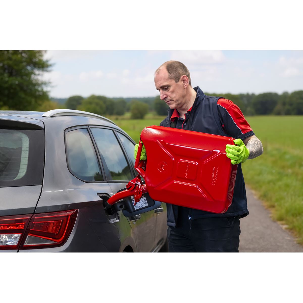 Sealey Jerry Can 20L - Red JCY20R