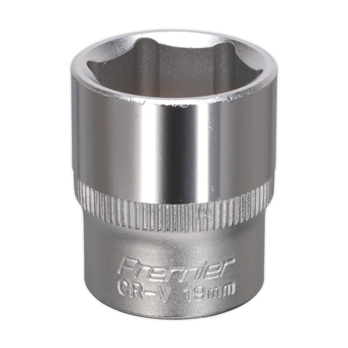 Sealey WallDrive Socket 19mm 3/8"Sq Drive S3819