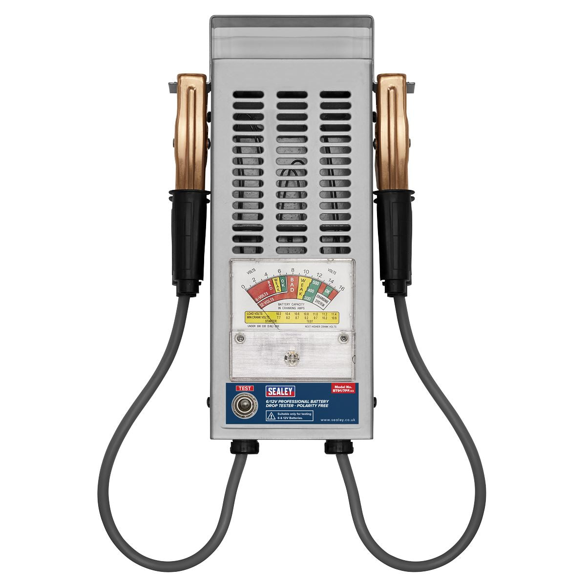 Sealey Professional Battery Drop Tester 6/12V - Polarity Free BT91/7PF