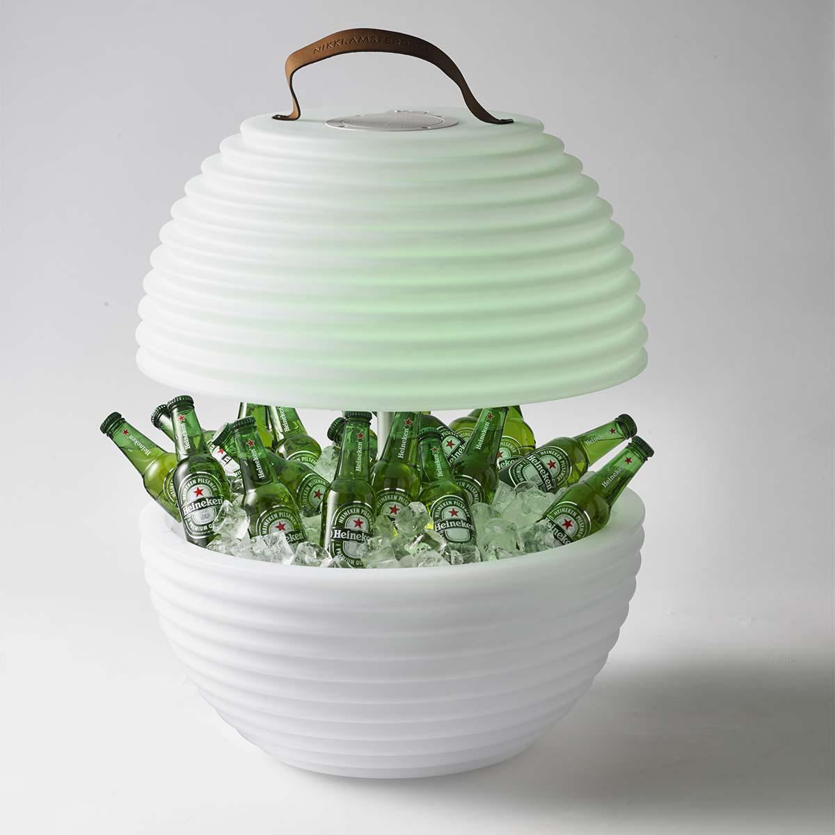 Nikki.Amsterdam The.Bowl Bluetooth Speaker Lamp and Winecooler