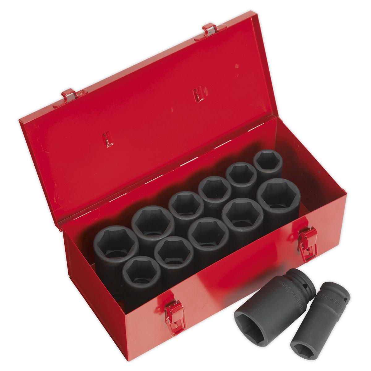 Sealey Impact Socket Set 13pc Deep 3/4"Sq Drive Metric/Imperial AK687