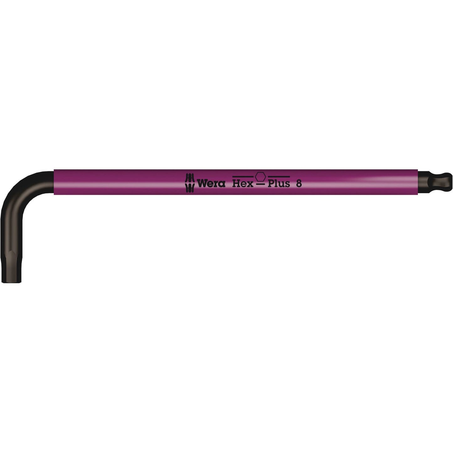 Wera 950 Spkl Hf Multicolour Hex Key 8.0/195 Long Blacklaser 022204
