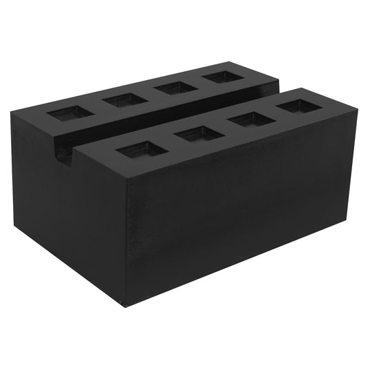 Sealey Slotted Rubber Support Block for Viking Jacking Beams 80mm SJBEX.A03
