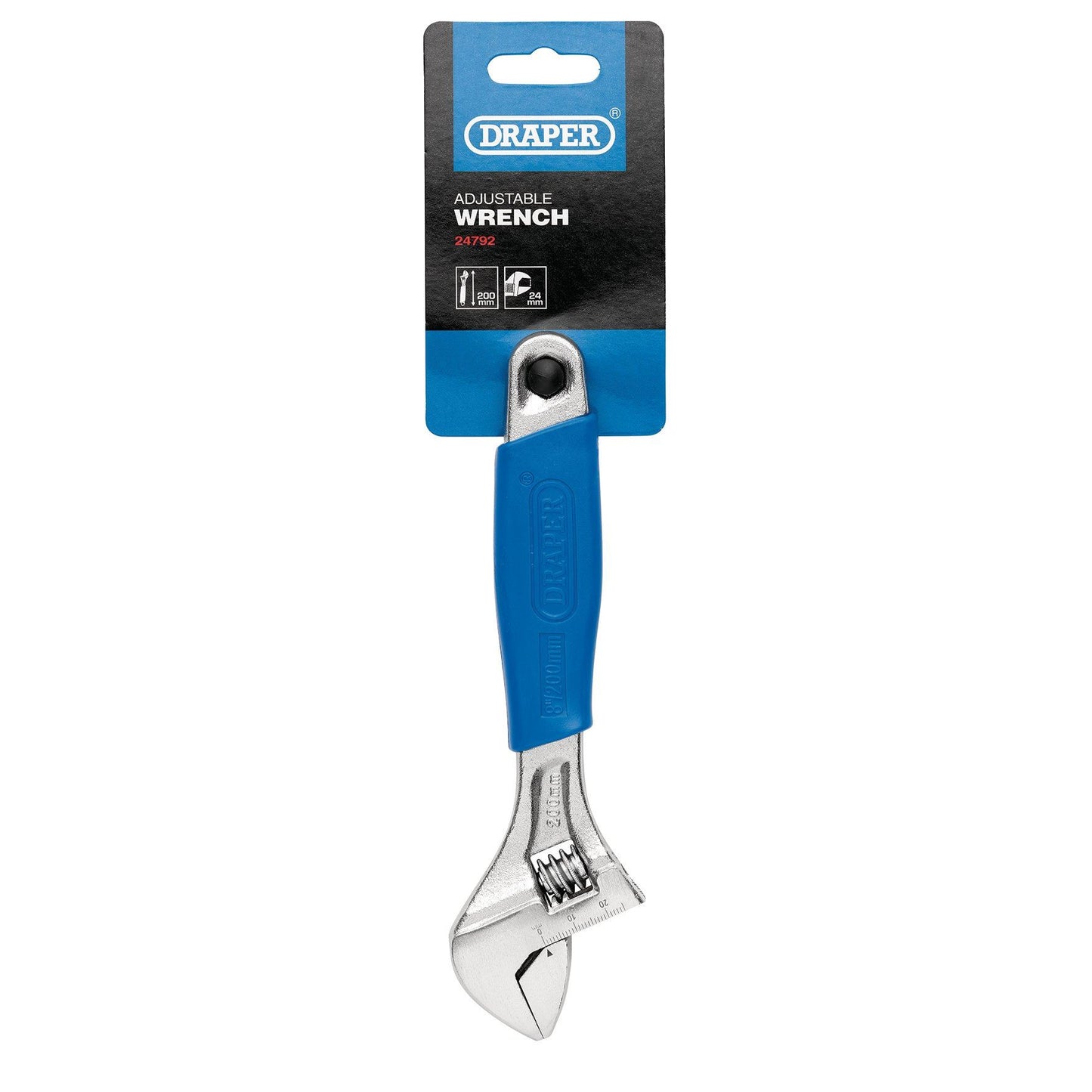 Draper 200mm Adj/Wrench S/Grip 380CD/SG