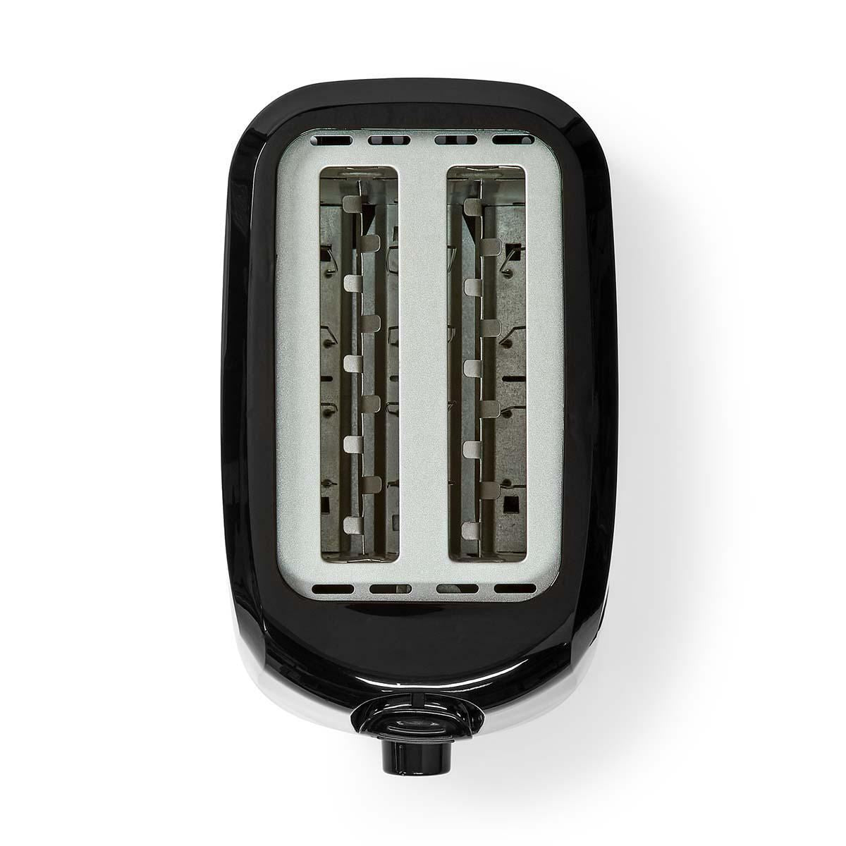 Nedis Toaster 2 Slots with 6 Browning levels Black - KABT150EBK