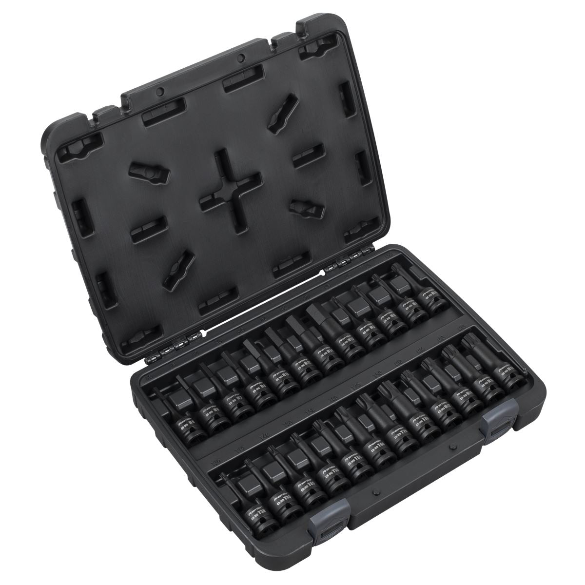 Sealey Premier Impact Socket Bit Set 1/2"Sq Drive 24pc Hex/TRX-Star*/Spline AK56000