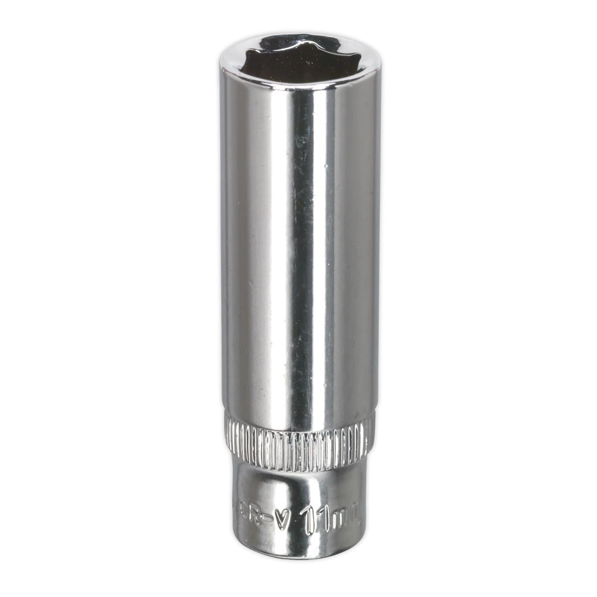 Sealey WallDrive Socket 11mm Deep 1/4"Sq Drive Fully Polished SP1411D