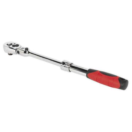 Sealey Flexi-Head Ratchet Wrench 3/8"Sq Drive Extendable AK6681