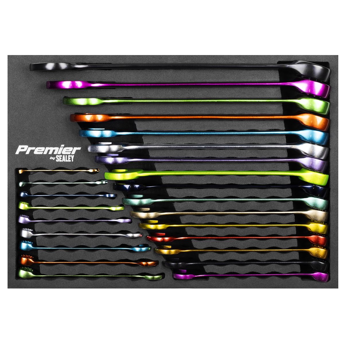 Sealey Premier Multi-Coloured Combination Spanner Set 25pc AK63268
