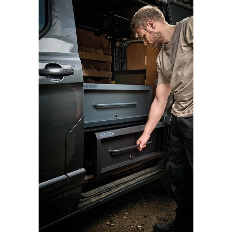 Draper Bunker Draw/Stack Box- Grey K1 B800-DBSTGR