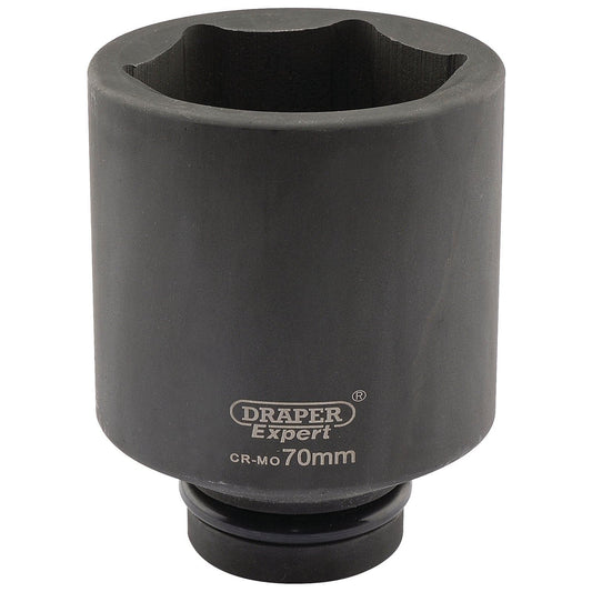 Draper Expert 70mm 1" Square Drive Hi-Torq® 6 Point Deep Impact Socket 05159
