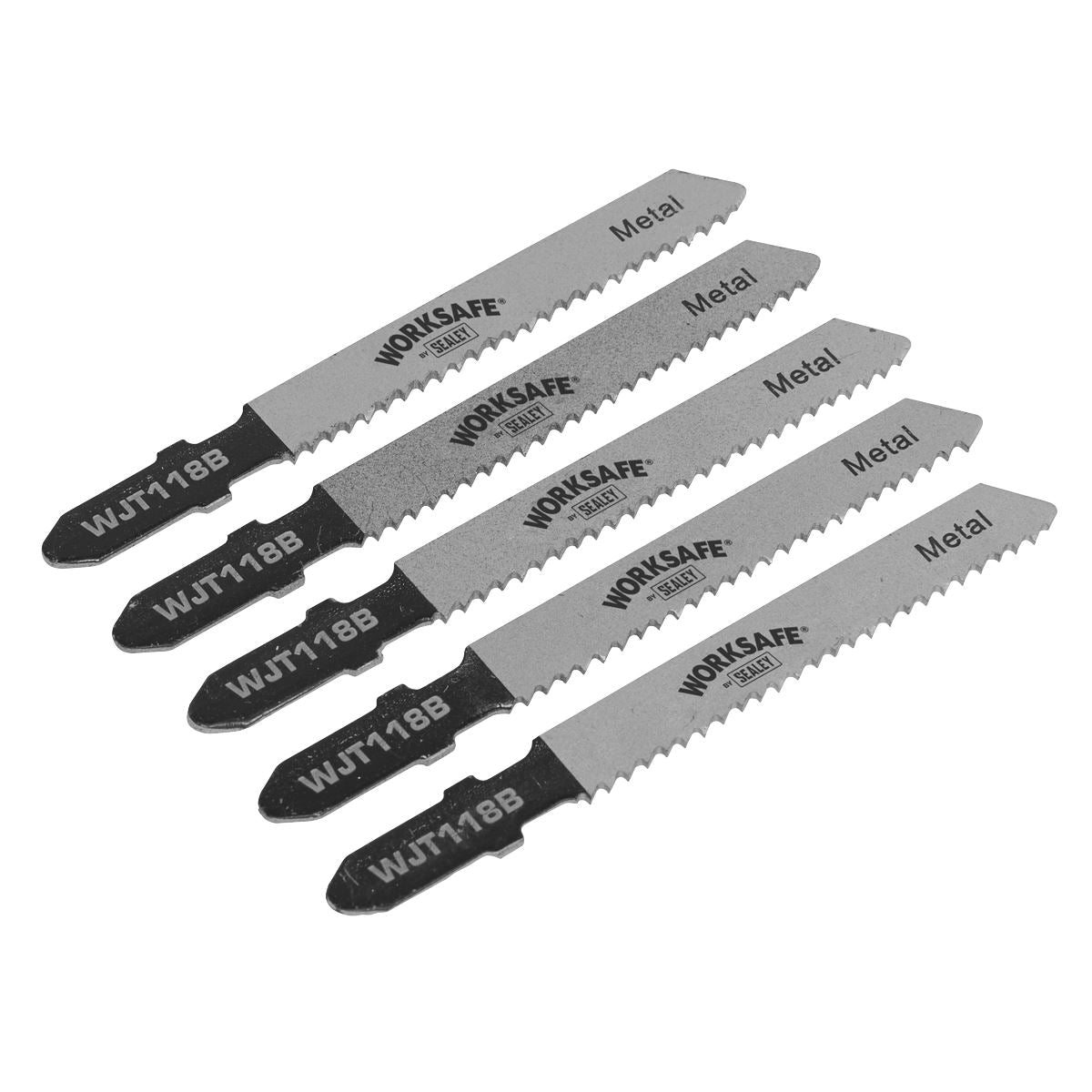 Sealey Jigsaw Blade 55mm 12tpi - Pack of 5 WJT118B